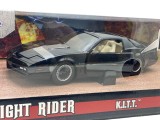 Macheta metal Pontiac Firebird Knightrider Kitt with working lights on the front hood, black 1/24