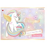 Caiet A4 pentru schite si desen Starpak, Unicorn