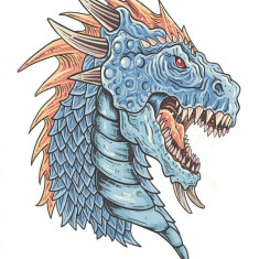 Sticker decorativ, Dragon, 70 cm, 1073STK