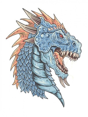 Sticker decorativ, Dragon, 70 cm, 1073STK foto