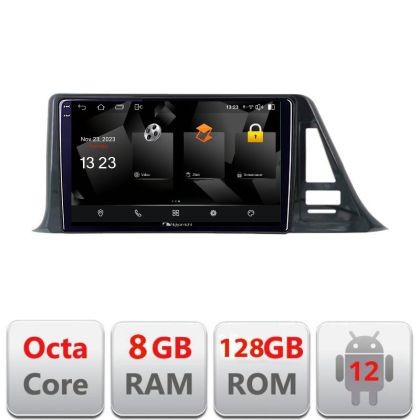 Navigatie Toyota CH-R low 5960Pro-CH-R-A Android Octa Core Qualcomm 2K Qled 8+128 DTS DSP 360 4G Optical CarStore Technology