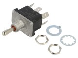 Comutator basculant IP68, 3 poziții, DP3T, 16A/250VAC