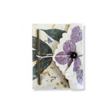 Jurnal Lokta Bougainvillea, Handmade, Mediu, 15 x 12 cm, 45 file, Violet