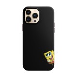 Husa compatibila cu Apple iPhone 13 Mini model Hi am Spongebob, Silicon, TPU, Viceversa, Transparent, Carcasa