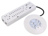 Lampă de urgență LED RoundTech IP65 albă