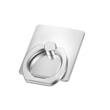 Suport Telefon Inel Metalic Rotativ 360 Argintiu Universal Smartphone Tableta Stand Birou Prindere Deget Adeziv Rezistent
