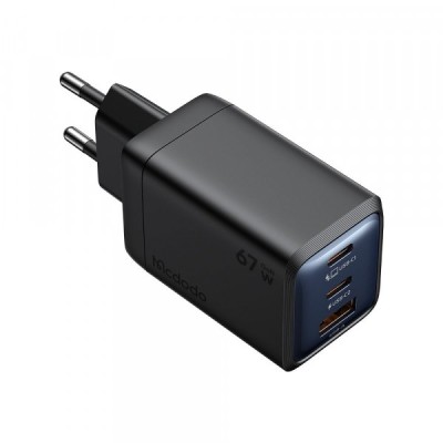 Incarcator Retea McDodo CH-0970 Gana Mini, 67W, 3A, 1 x USB-A - 2 x USB-C, Negru foto