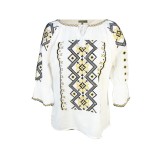 Bluza dama tip ie R 25, marime XL, alb/crem