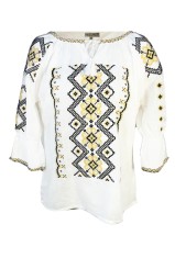 Bluza dama tip ie R 25, marime 3XL, alb/crem