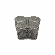 Caseta Metal Bijuterii Fluture