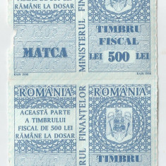 Romania, lot 884 cu 2 timbre fiscale generale, 1998, MNH