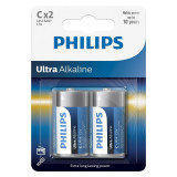 Baterie ultra alkaline lr14 c blister 2 buc p, Philips