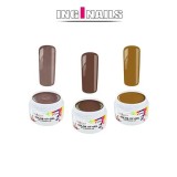 SET Coffee: 3bucăți de geluri UV colorate, INGINAILS