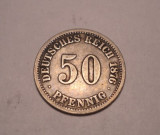Germania 50 Pfennig 1876 A Argint, Europa