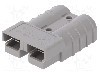 Conector alimentare DC, 0,6kV, 2 pini, seria SB&reg; 50, {{Dimensiune pin}}. ANDERSON POWER PRODUCTS - 992-BK