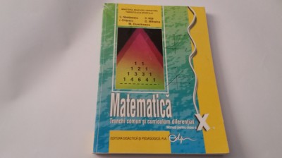 MATEMATICA MANUAL PENTRU CLASA A X-A - C. Nastasescu, C. Nita, Soare-RF19/2 foto