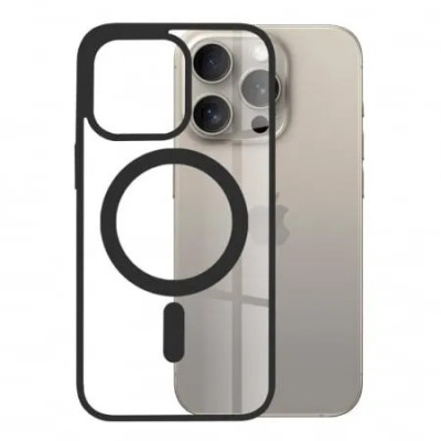 Husa Antisoc iPhone 15 Pro Max MagSafe Pro Incarcare Wireless Negru foto