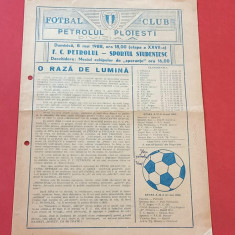 Program meci fotbal PETROLUL PLOIESTI - SPORTUL STUDENTESC BUCURESTI(08.05.1988)