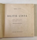 BILITIS CANTA de PIERRE LOUYS , EDITIE INTERBELICA