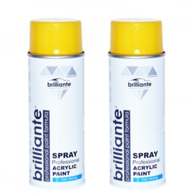 Pachet 2 x Vopsea Spray Brilliante Galben Auriu RAL 1004 400 ml foto