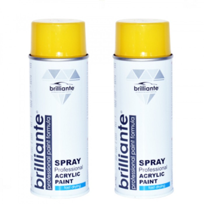 Pachet 2 x Vopsea Spray Brilliante Galben Auriu RAL 1004 400 ml