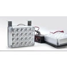 Kit 2x lampi led stroboscopice lumina portocalie 24v