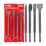 Set 4 Dalti SDS+ Profesionale Verke Tamplarie: Cutter, Deschizator Caneluri, Dalta Centrala 14x250mm