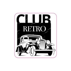 Abtibild &quot;CLUB RETRO&quot; Cod:TAG 054 / T2 Automotive TrustedCars