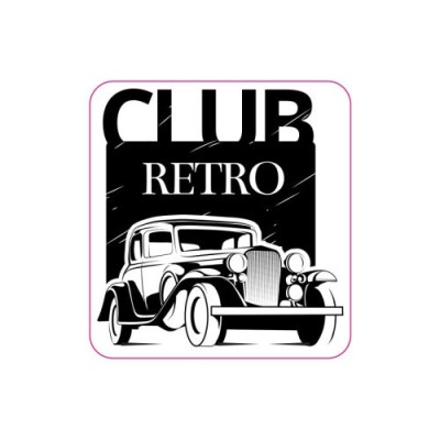 Abtibild &amp;quot;CLUB RETRO&amp;quot; Cod:TAG 054 / T2 Automotive TrustedCars foto