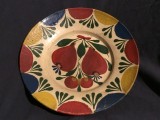 Arta / Traditie / Colectie - Veche farfurie / blid / castron din ceramica alba realizat la Vadu Crisului / Transilvania !