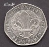 Anglia, Marea Britanie, 2007 50 Pence, Comemorativa, Scouting Movement, Europa