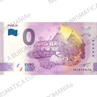 !!! 0 EURO SOUVENIR - ITALIA , PUGLIA - 2022.7 - UNC foto