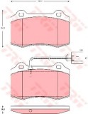 Set placute frana,frana disc SEAT LEON (1M1) (1999 - 2006) TRW GDB1644