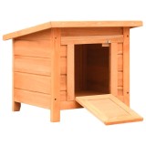 Cumpara ieftin Casuta pisici, 50x46x43,5 cm, lemn masiv de pin si brad