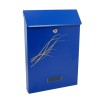 Cutie Postala Albastra Damech C4, 25x6.5x35.5 cm, Otel Galvanizat, 2 Chei