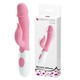 Vibrator rabbit din silicon cu cap realist si 30 de functii de vibratie Pretty, Pretty Love