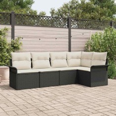 vidaXL Set de canapele pentru grădină 5 pcs 242.5 x 132.5 x 85 cm