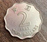 C50 - Moneda foarte veche - Hong Kong - 2 dolari - 1993, Asia