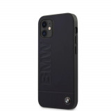 Cumpara ieftin Husa Cover BMW Leather Hot Stamp pentru iPhone 12 Mini Navy