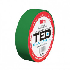 Banda izolatoare 10m x 19mm Verde, TED