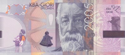 Bancnota test KBA - Giori 2005 - UNC SPECIMEN ( Jules Verne ) foto