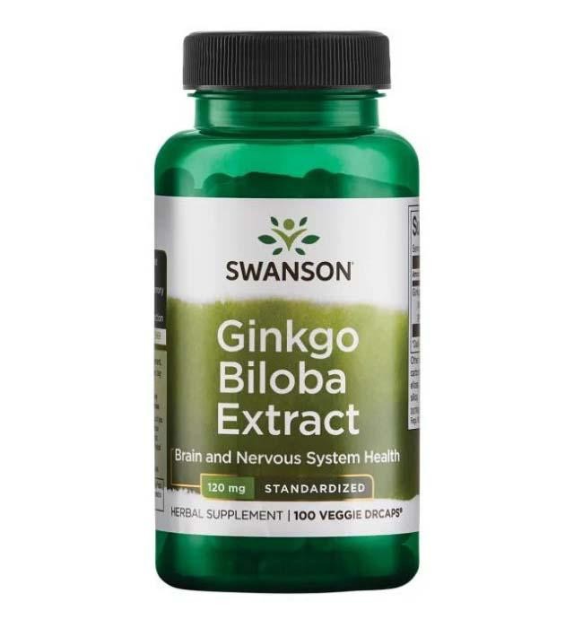 Ginkgo Biloba Extract Standardizat 120 miligrame 100 capsule Swanson