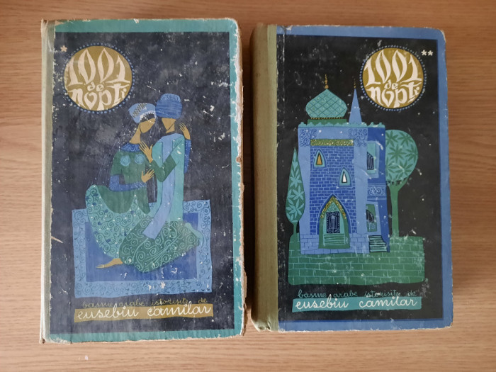 1001 DE NOPTI (BASME ARABE ISTORISITE DE EUSEBIU CAMILAR) (2 volume)