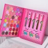Set 9 Produse de Machiaj, KEVIN &amp; COCO, Cool Girl and Cat, 35 de culori, 21.5 x 16.8 x 3 cm, Flippy