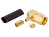 Conector RP-SMA mufă reverse mamă 90&deg; 50&Omega; pe cablu