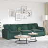 VidaXL Canapea modulară cu perne, verde &icirc;nchis