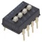 Comutator DIP-SWITCH 4 Secțiuni ON-OFF 0,025A 24VDC