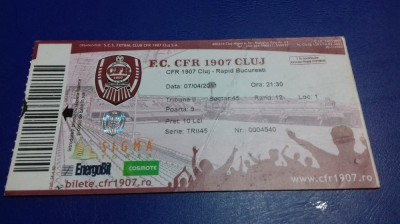 BILET CFR Cluj - Rapid foto