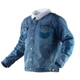 Jacheta de lucru din denim &icirc;mblanita NEO TOOLS, marimea M