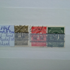 1948-Zona Americana-Partial set ZIF.-BAND-stampilat-Mi=+50$-Perfect